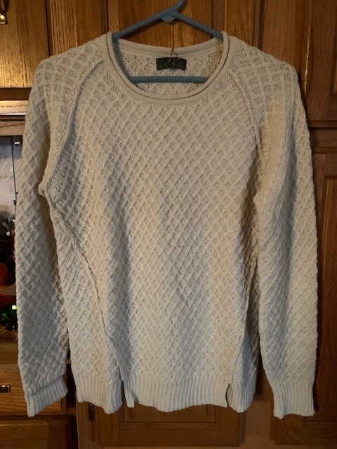 Classic Alpacas Alpaca Sweater. Natural, Pullover, XL