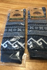 Andean Sun Alpaca Socks, Fair Isle Women