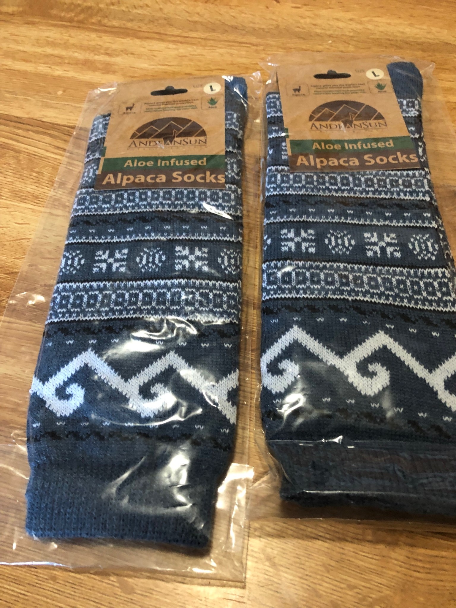 Andean Sun Alpaca Socks, Fair Isle Women