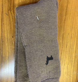 Lanart Alpaca Socks, Brown w Alpaca, Heavy Md/Lg