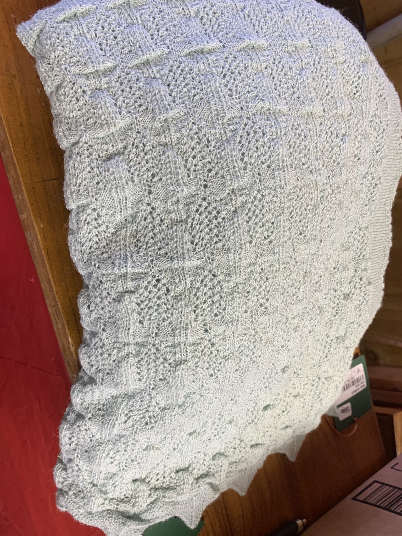 Alpaca Exchange Alpaca Shawl, Baby Alpaca, Pale Blue