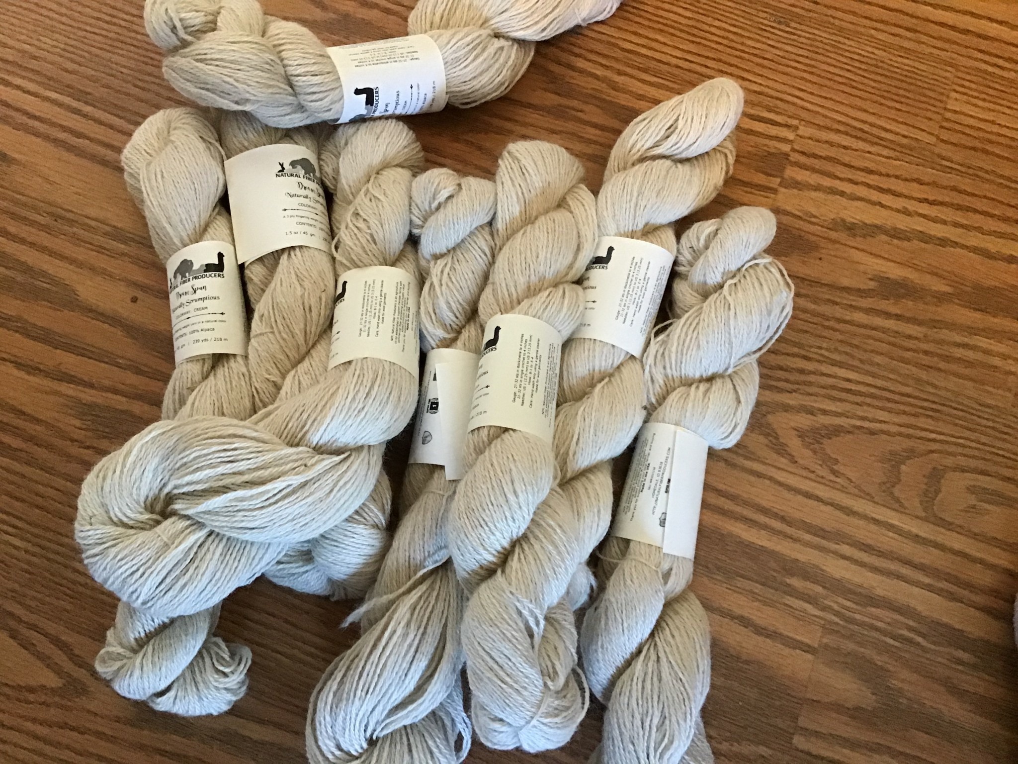 Circus City Alpaca Yarn, Grade 1 Fingerling Cream