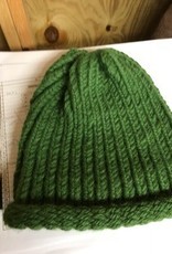Alpaca Hat, Green, Knitted