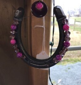 Horseshoes, Decorative, Pink Beads