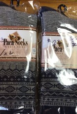 Classic Alpacas Alpaca Socks  Gray/black design  sm/md  lg/xl