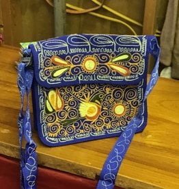 Andean Art Alpaca Crossbody Purse 2 Blue 2 Pink