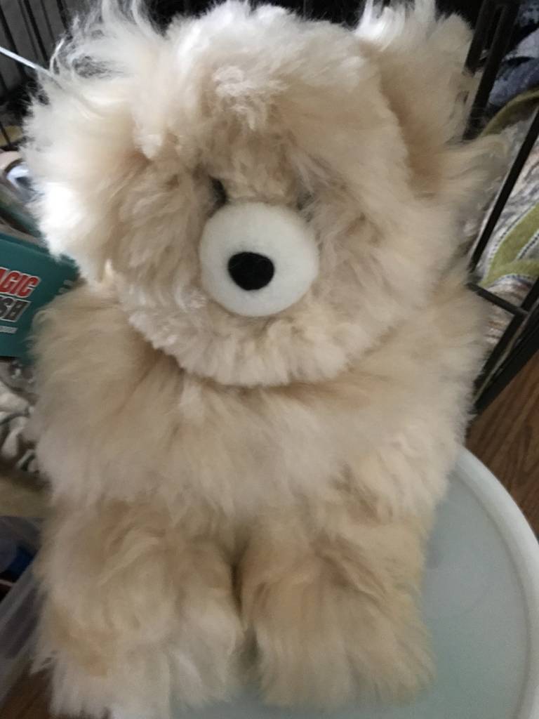 Alpaca Teddy Bear, 15 Inches  Brown