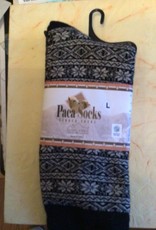 Choice Alpacas Alpaca Socks  BlkBg Snowflake Lg Womem’s