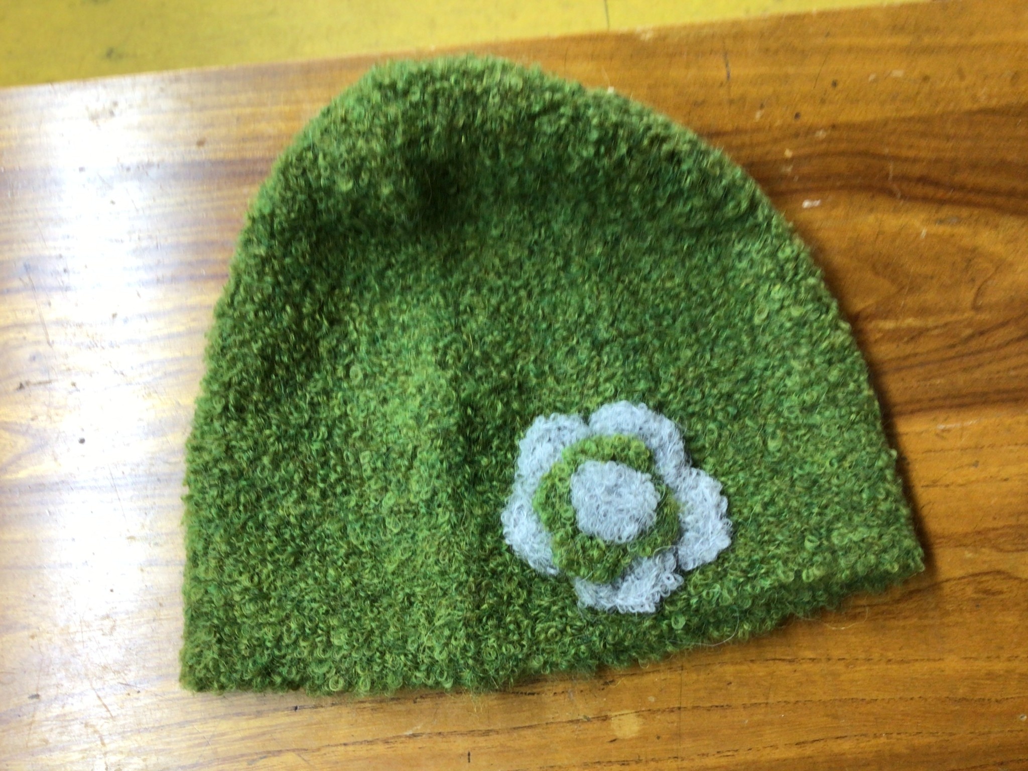 Simply Natural Alpaca Hat Bouchle Pistachio