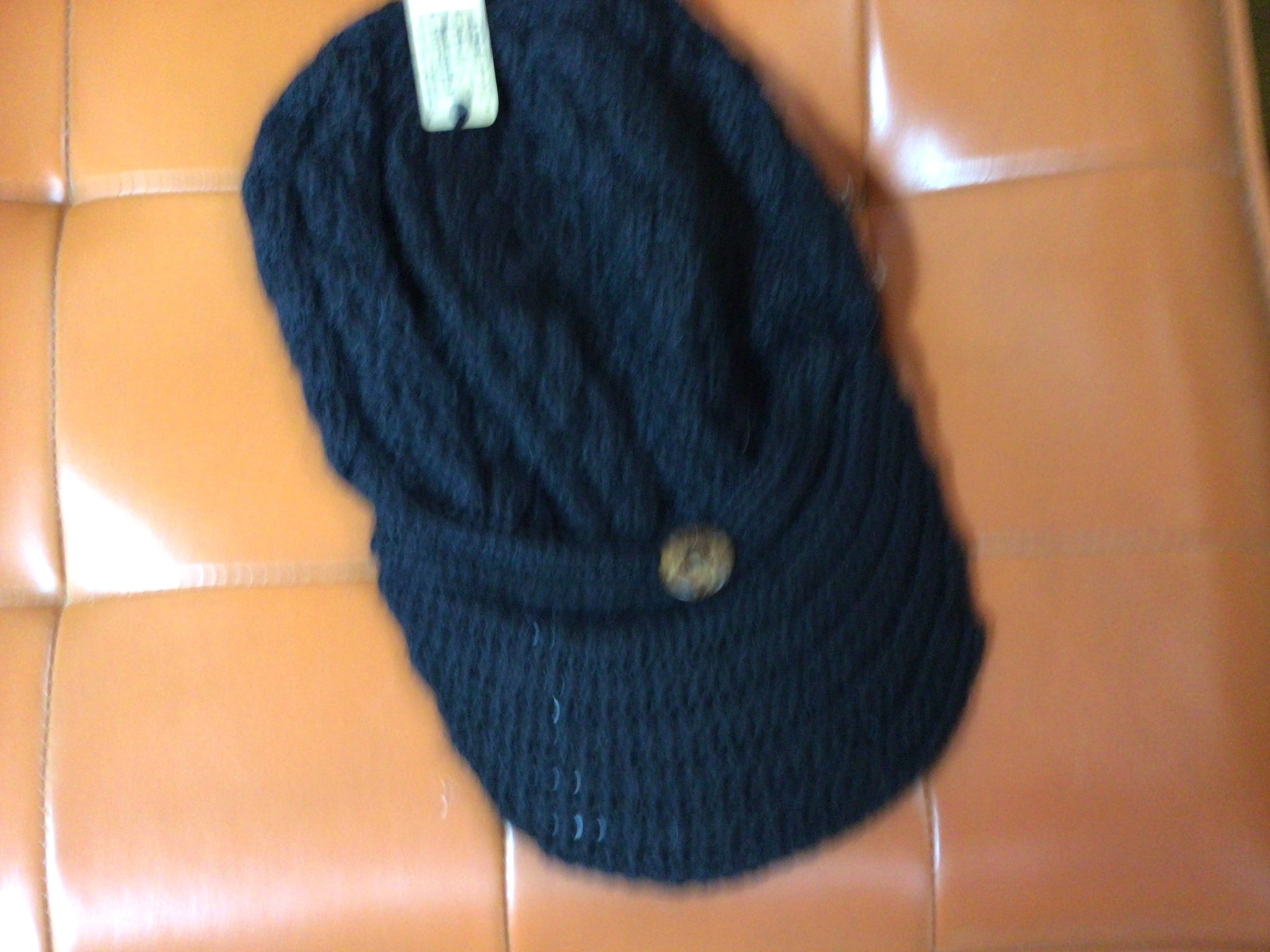 Peruvian Link Alpaca Billed Hat Black