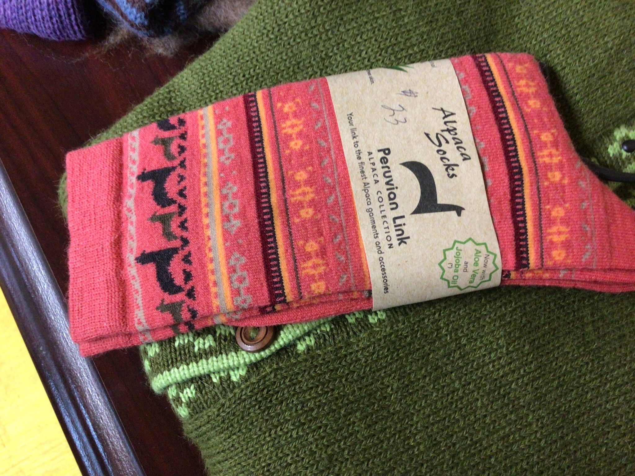 Peruvian Link Alpaca Socks S/M