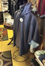 Funky Alpaca Alpaca Cape w Hood  Navy