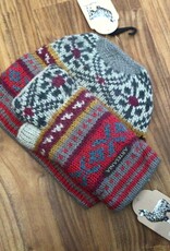 Artansia Alpaca Hat w/Fingerless Gloves  Gray/Blue