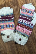 Artansia Alpaca Glitten nat/marroon, Br/Pink, Blk/Gray, Red/ Blk Blue