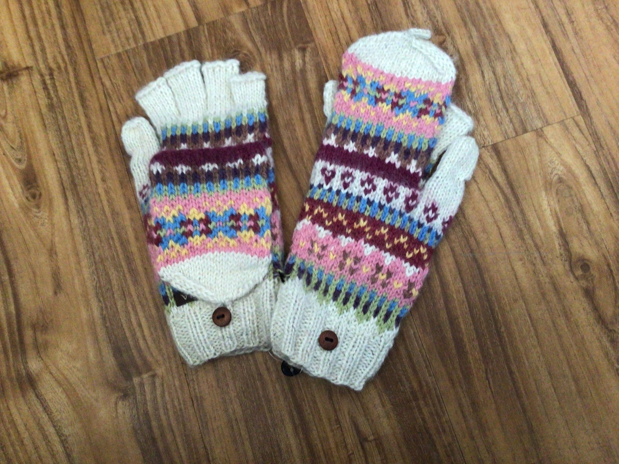 Artansia Alpaca Glitten nat/marroon, Br/Pink, Blk/Gray, Red/ Blk Blue