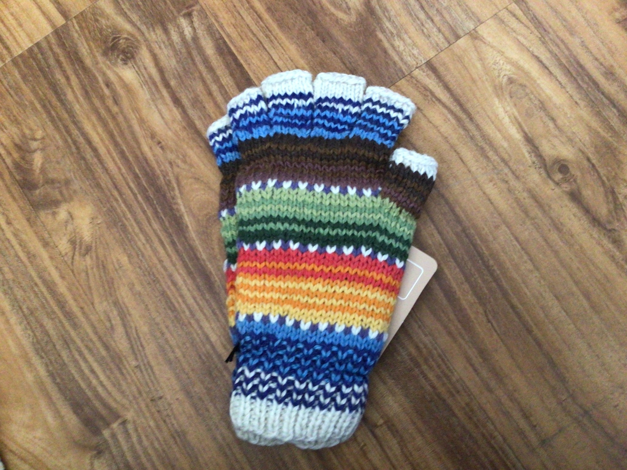 Artansia Alpaca Fingerless Gloves Tan/Brown