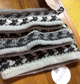 Alpaca Headband, Grayw Black