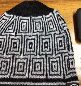 Artansia Alpaca Hat Blk/Gray Beanie
