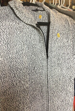Gamboa Alpaca Hoodie, Gray/White Tweed Zip
