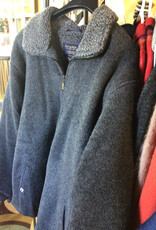 Peruvian Link Alpaca Coat Charcoal XXL Full Zip