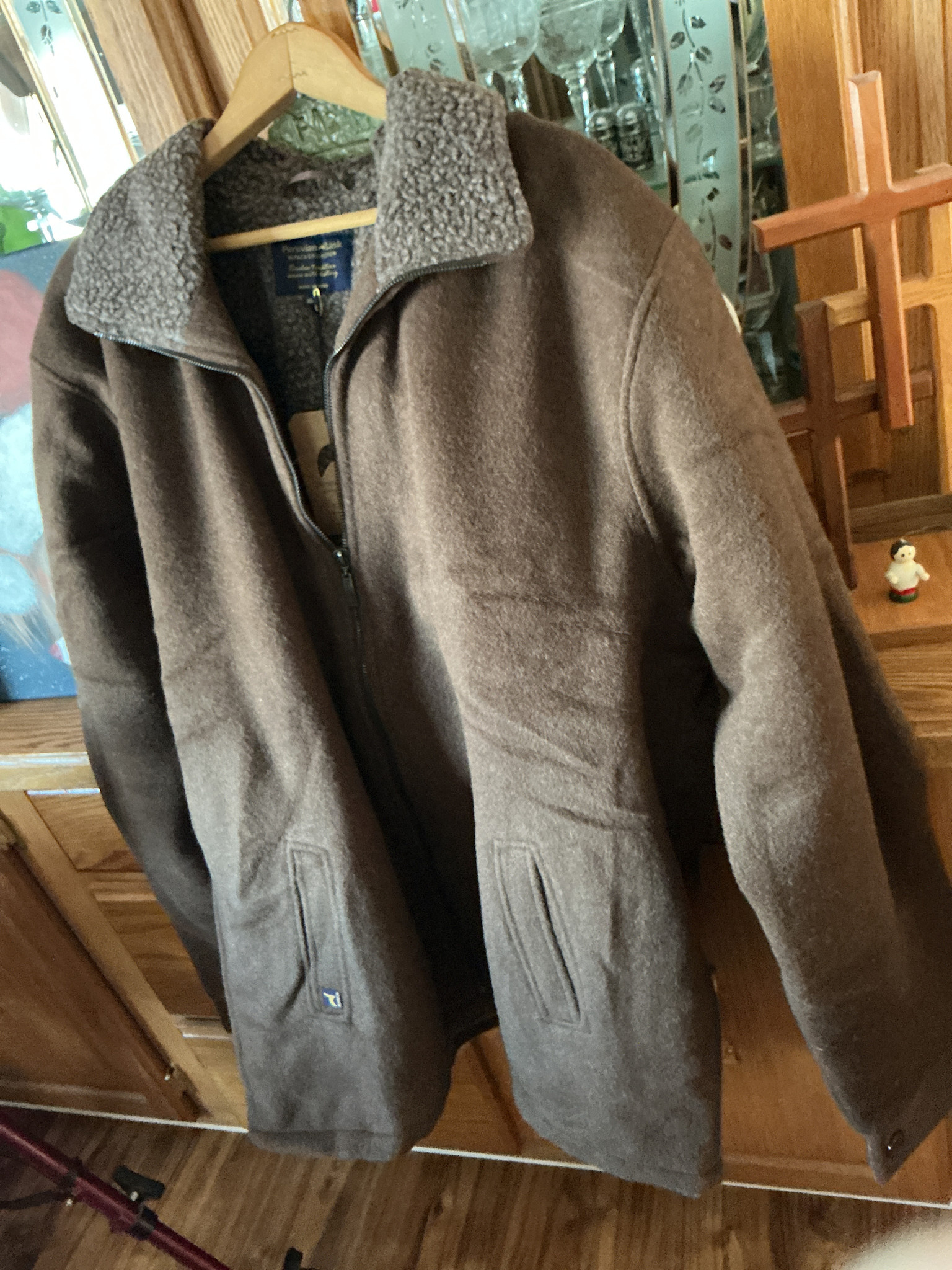 Peruvian Link Alpaca Barn Jacket XL Brown