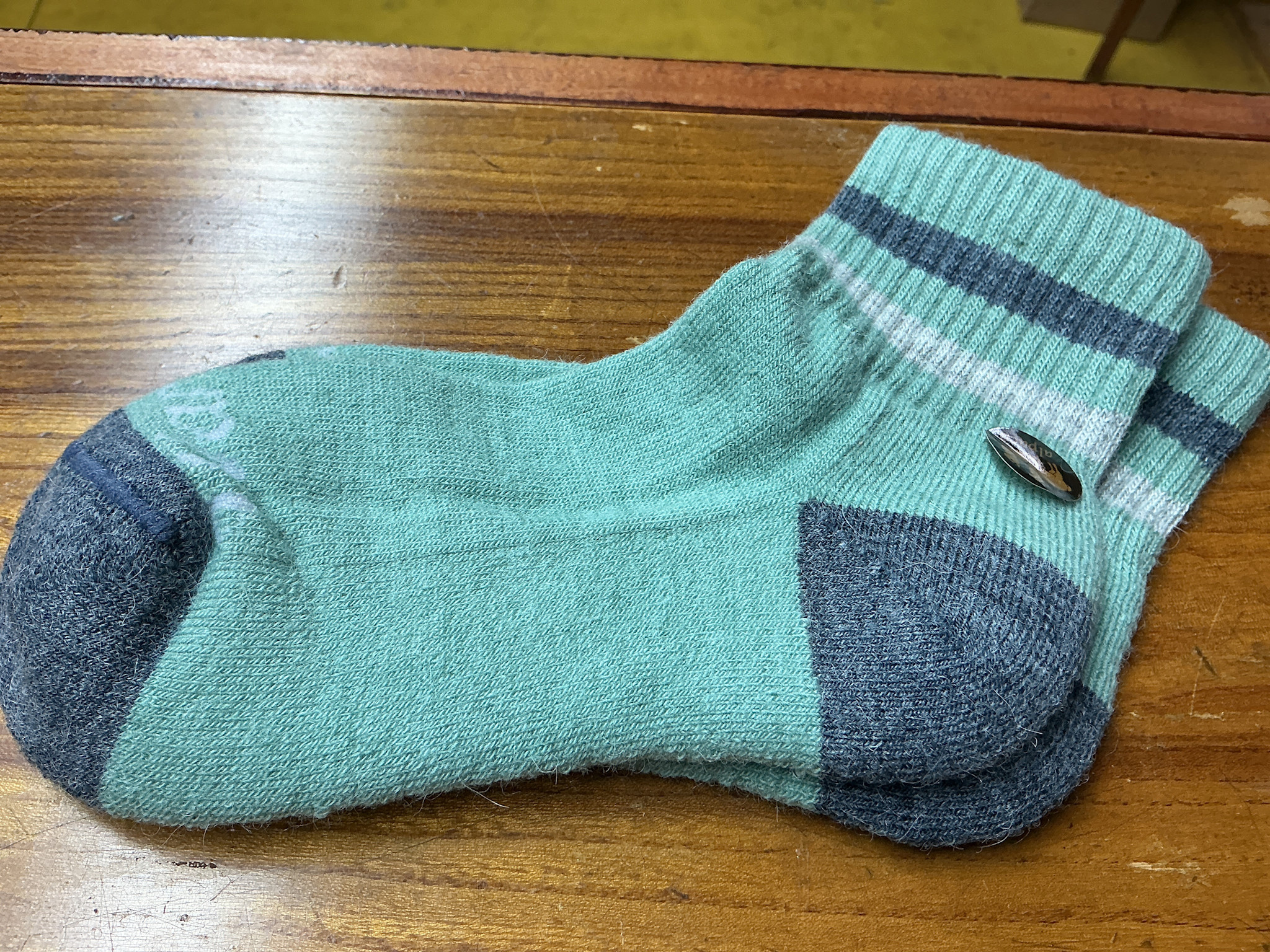 Sun Valley Alpaca Alpaca Socks, Child’s Green Small Shortie