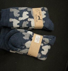Peruvian Link Alpaca Socks Motif Denim 7-9 Child’s