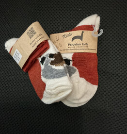 Peruvian Link Alpaca Face Jr Sock 4-6