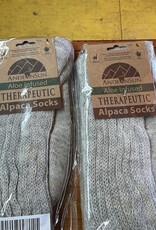 Andean Sun Alpaca socks, Therapeutic LT GRAY Med