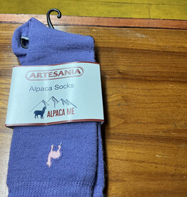 Artansia Alpaca  Socks Ladies Purple Med