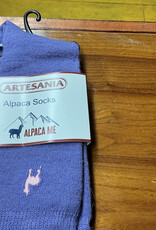 Artansia Alpaca  Socks Ladies Purple Med