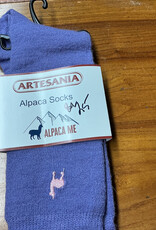 Artansia Alpaca  Socks Ladies Purple Med
