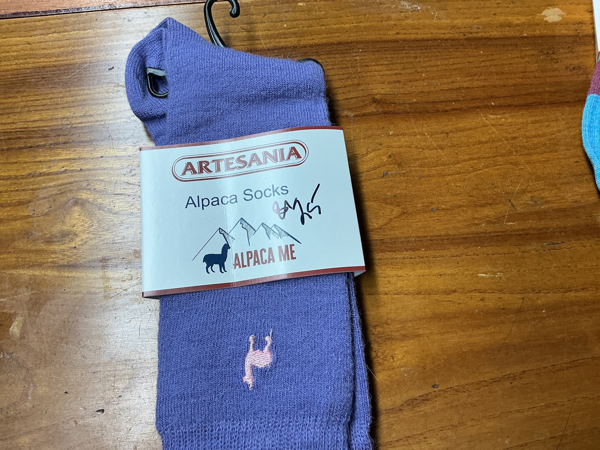 Artansia Alpaca  Socks Ladies Purple Med
