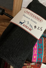 Artansia Alpaca Socks  Ladies Med Black