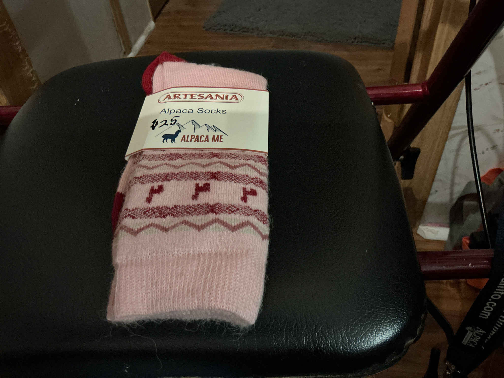 Artansia Alpaca Socks Ladies Med Pink