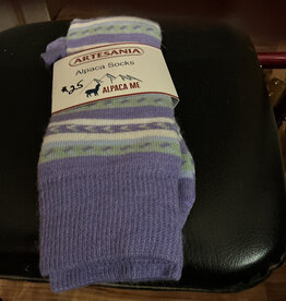 Artansia Socks Ladies Lg Lila bluegrey