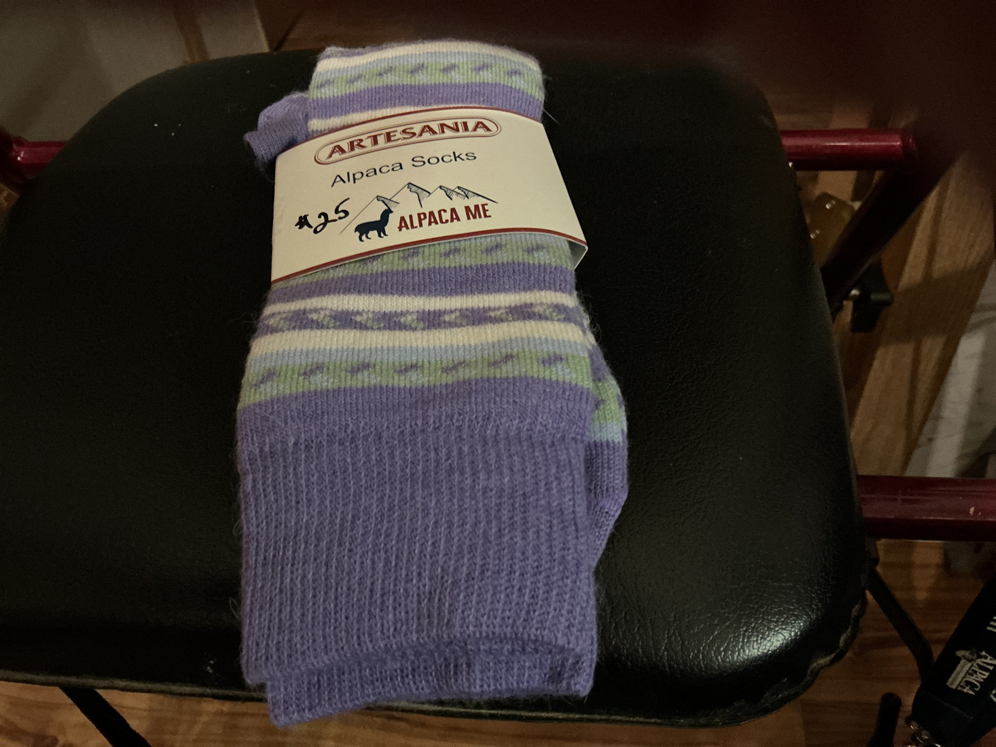 Artansia Socks Ladies Lg Lila bluegrey
