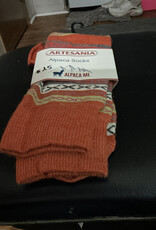 Artansia Alpaca Socks  Ladies Lg Orange