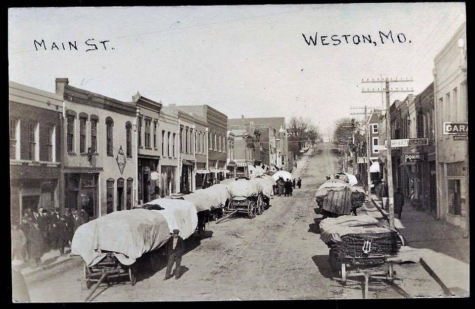 Tobacco Carts on Main Street in Weston MO