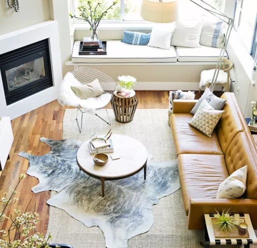 Layered Cowhide Rugs