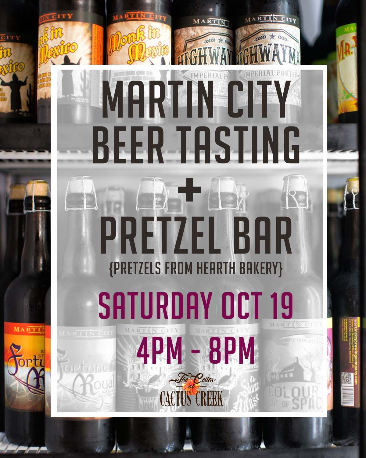 Pretzel Bar + Martin City Beer Tasting