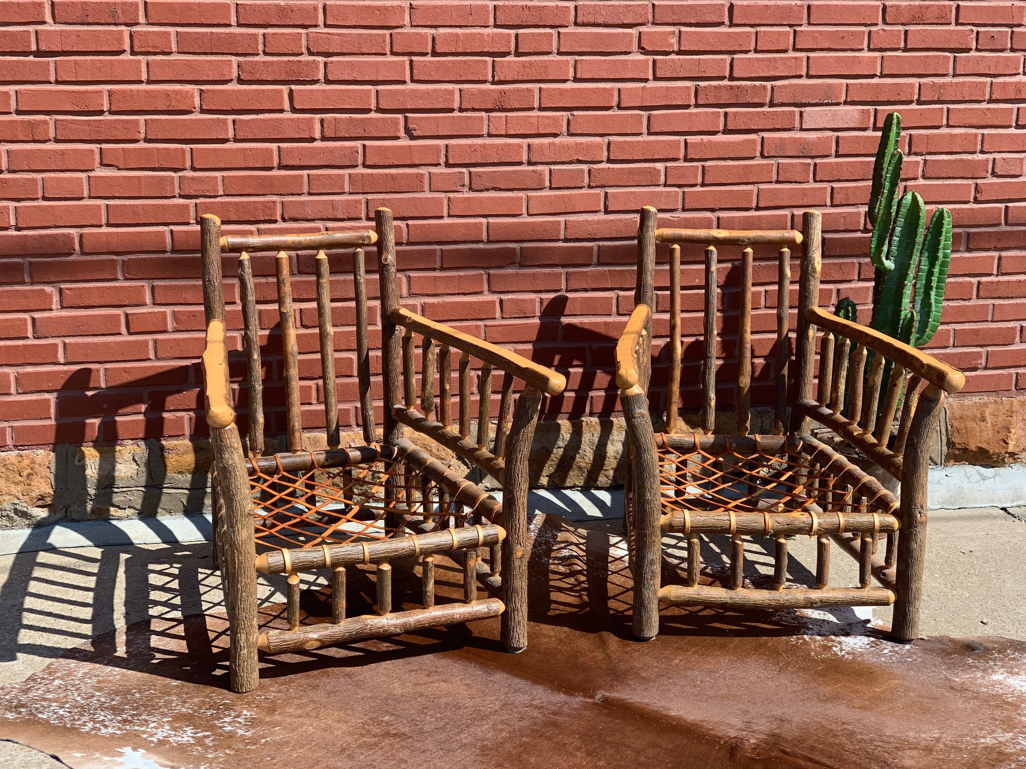 FOR SALE: Pair of Old Hickory Arm Chairs