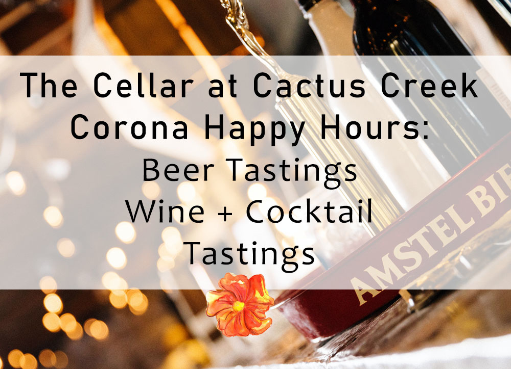 Virtual Happy Hours, Beer + Cocktail Tastings this week. 03.30.20