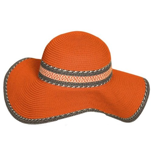 orange floppy hat