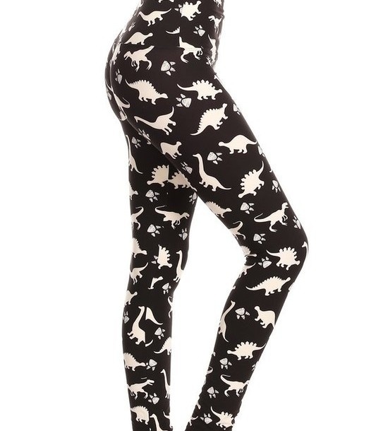 dinosaur running leggings