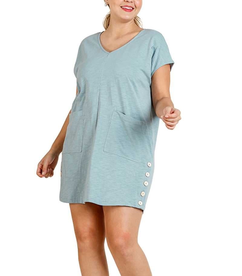 blue tunic dress
