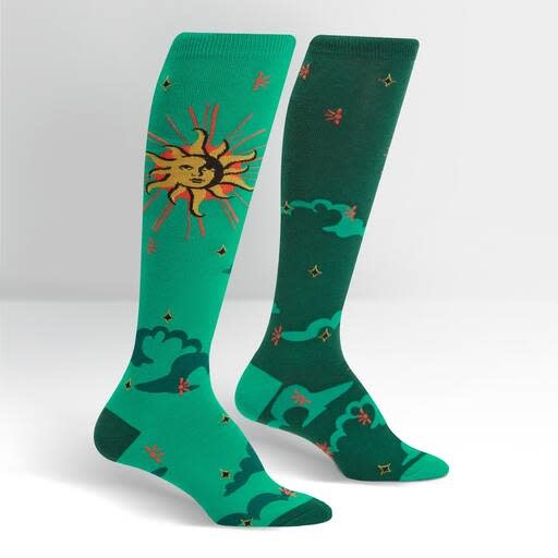 Sun & Moon Knee High Socks