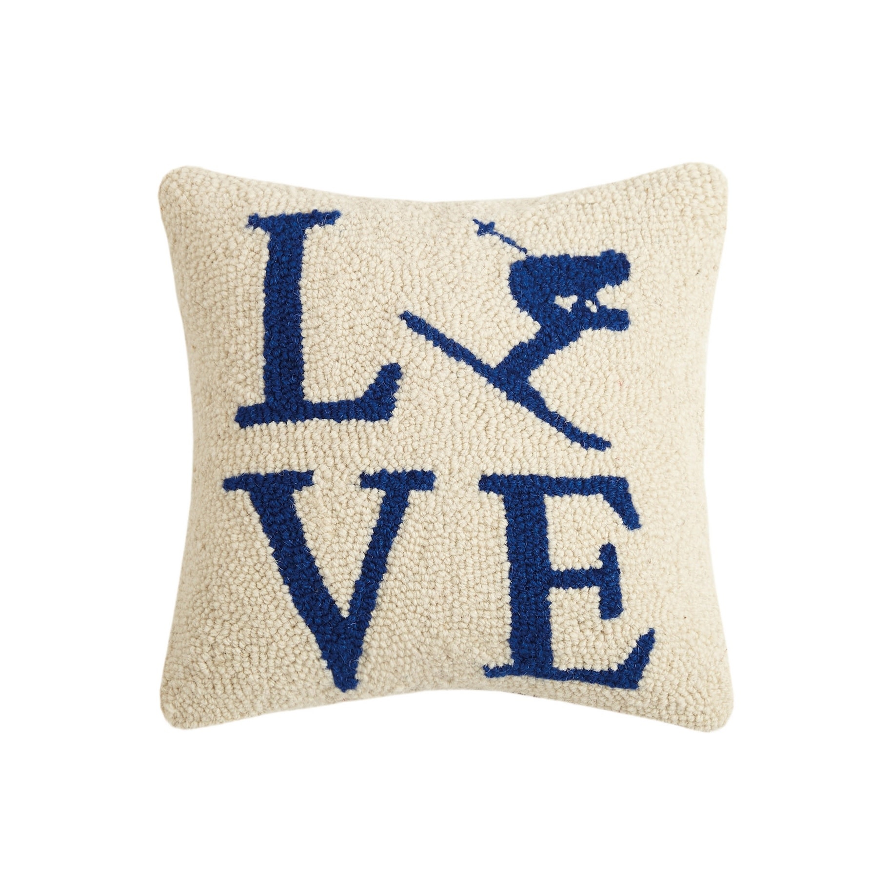 Love SKI Hook Style Pillow