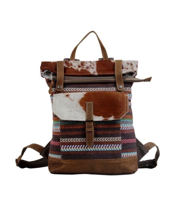 hair on hide backpack