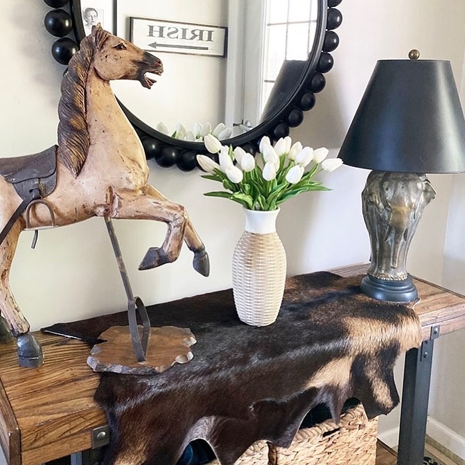 Goat Hide Tablescape